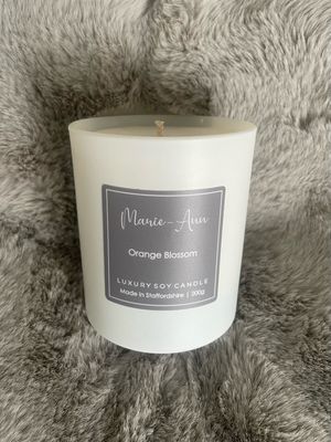 Orange Blossom White Candle