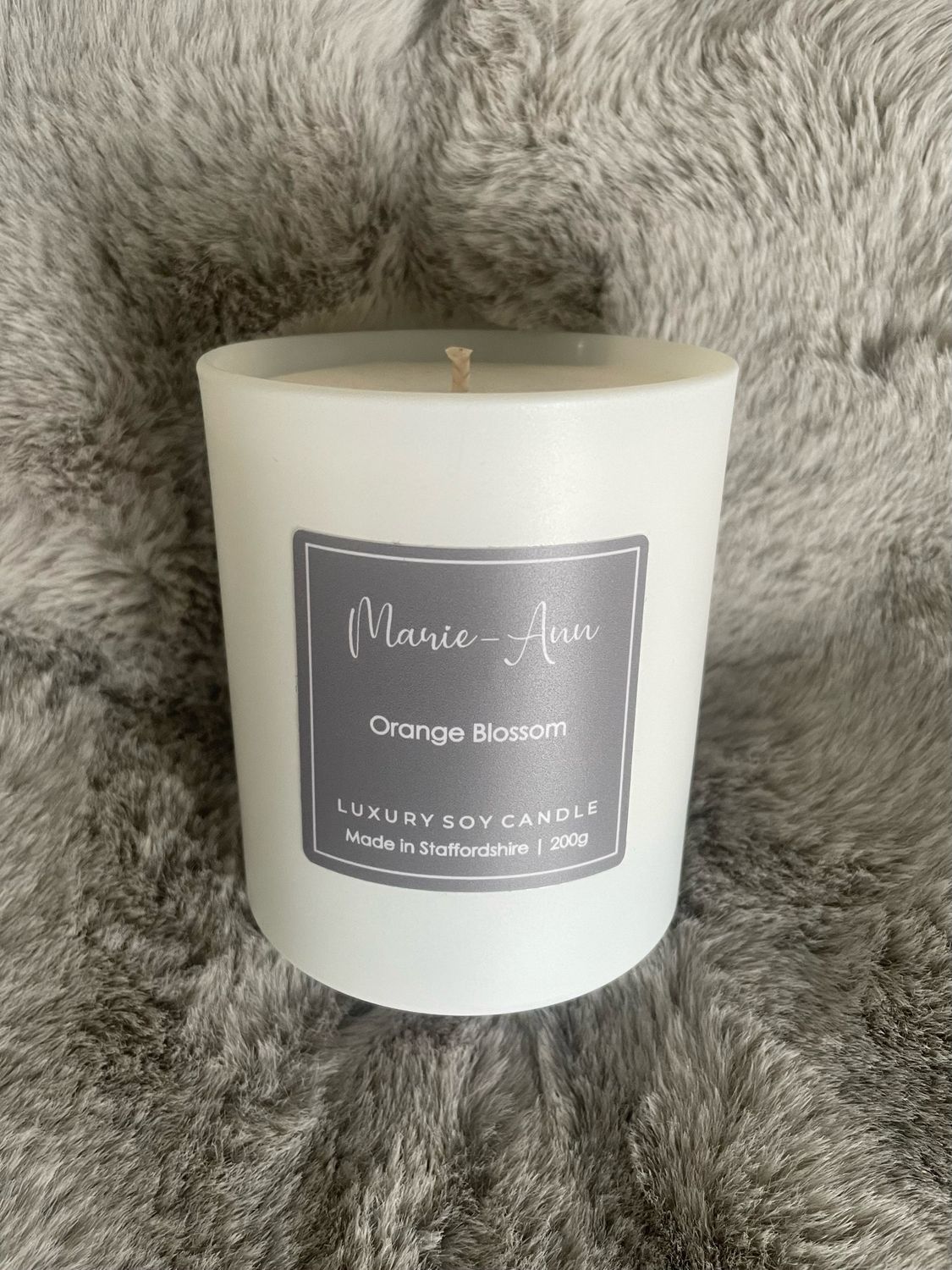 Orange Blossom White Candle