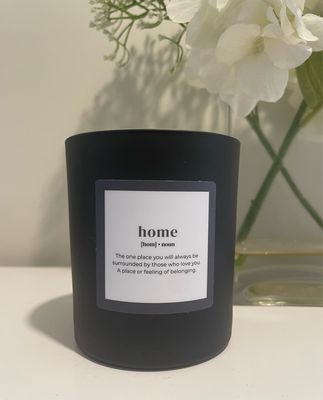 &#39;Home&#39; Black Candle