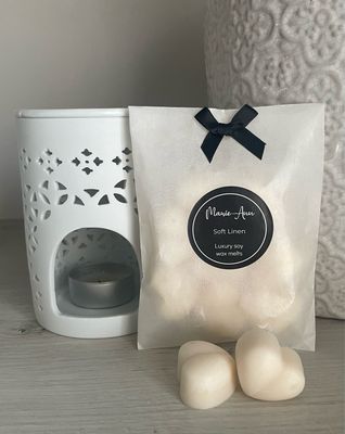 Soft Linen Soy Wax Melts (x8)