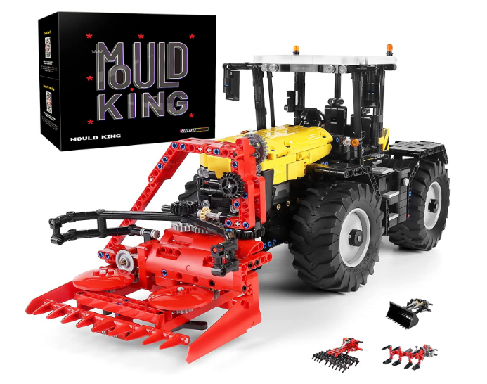 Mould King 17019 Tractors Building Kits, Building Blocks Set Construction Vehicles Model with Motor/APP Remote Control, Gift Toy for Kids Age 8+ /Adult Collections Enthusiasts(2596 Pieces)
