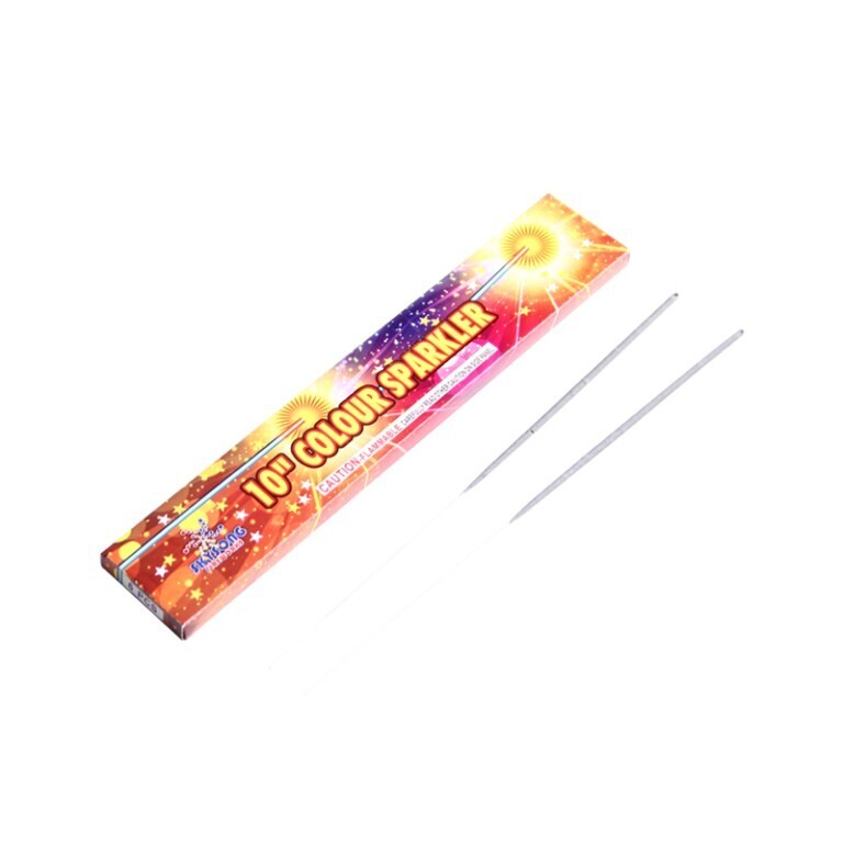 10" COLOUR SPARKLERS - METAL