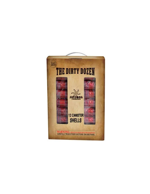 THE DIRTY DOZEN 5" CANISTER SHELLS