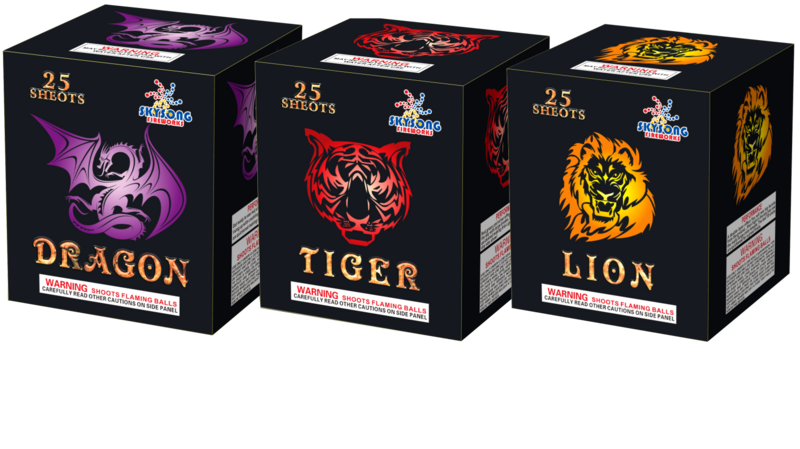 DRAGON/TIGER/LION 25 SHOTS