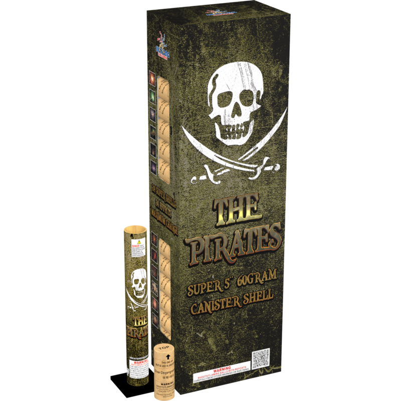 THE PIRATES 5IN CANISTER SHELLS