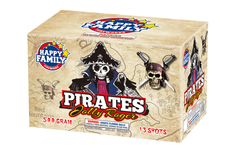 PIRATES JOLLY ROGER 13 SHOTS