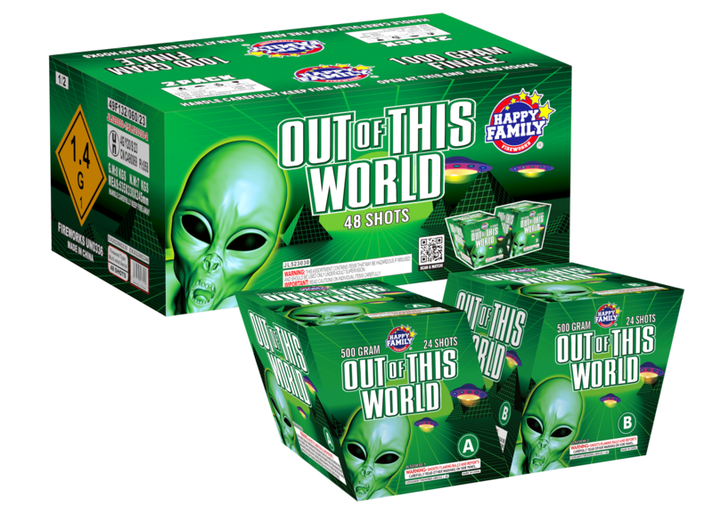 OUT OF THIS WORLD 24 SHOTS L/R TOTAL 48 SHOTS
