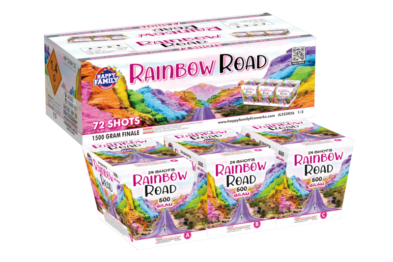 RAINBOW ROAD 24 SHOTS L/I/R TOTAL 72 SHOTS