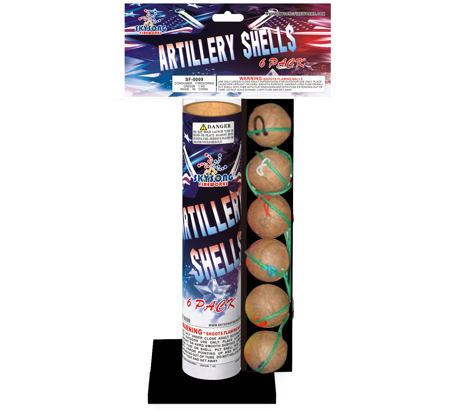 ARTILLERY SHELLS 6PCS PVC PACK