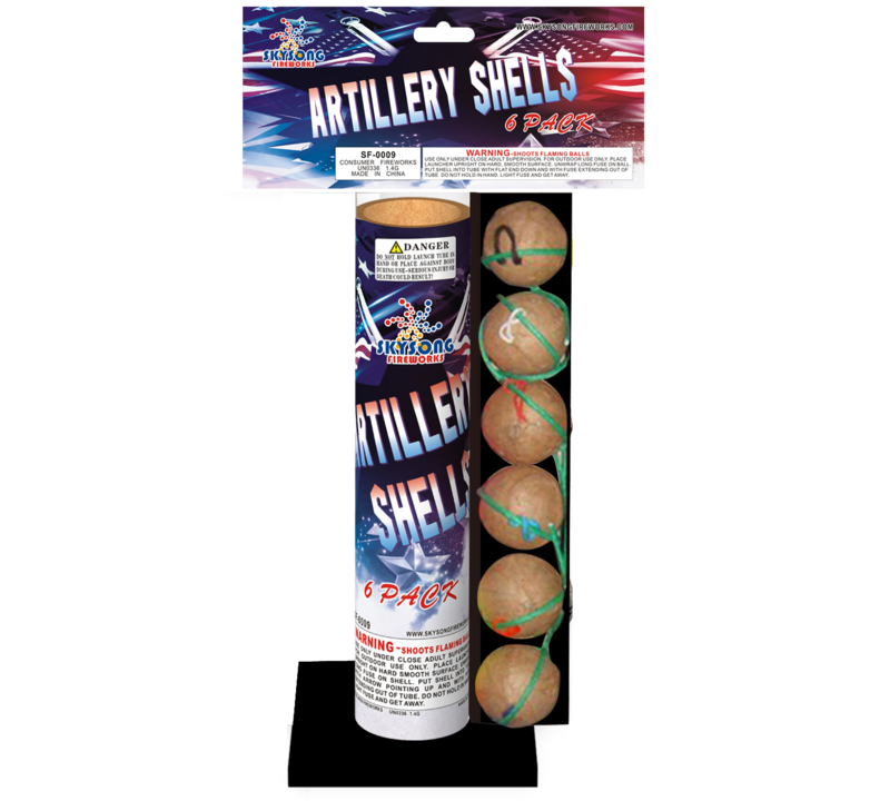 ARTILLERY SHELLS 6PCS PVC PACK