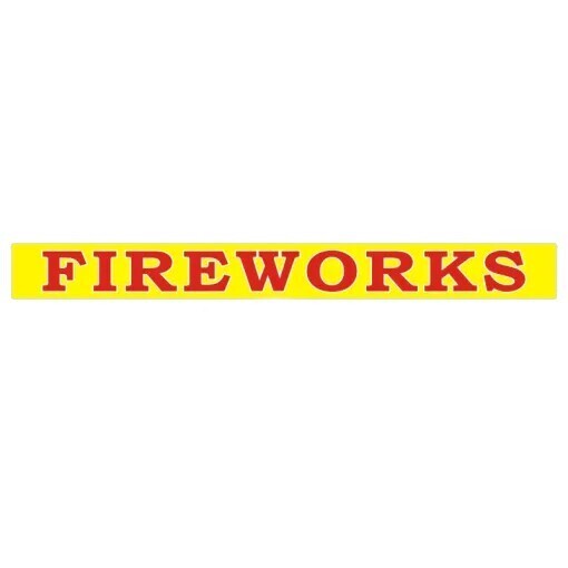 VINYL BANNER - FIREWORKS 32.5FTx3FT
