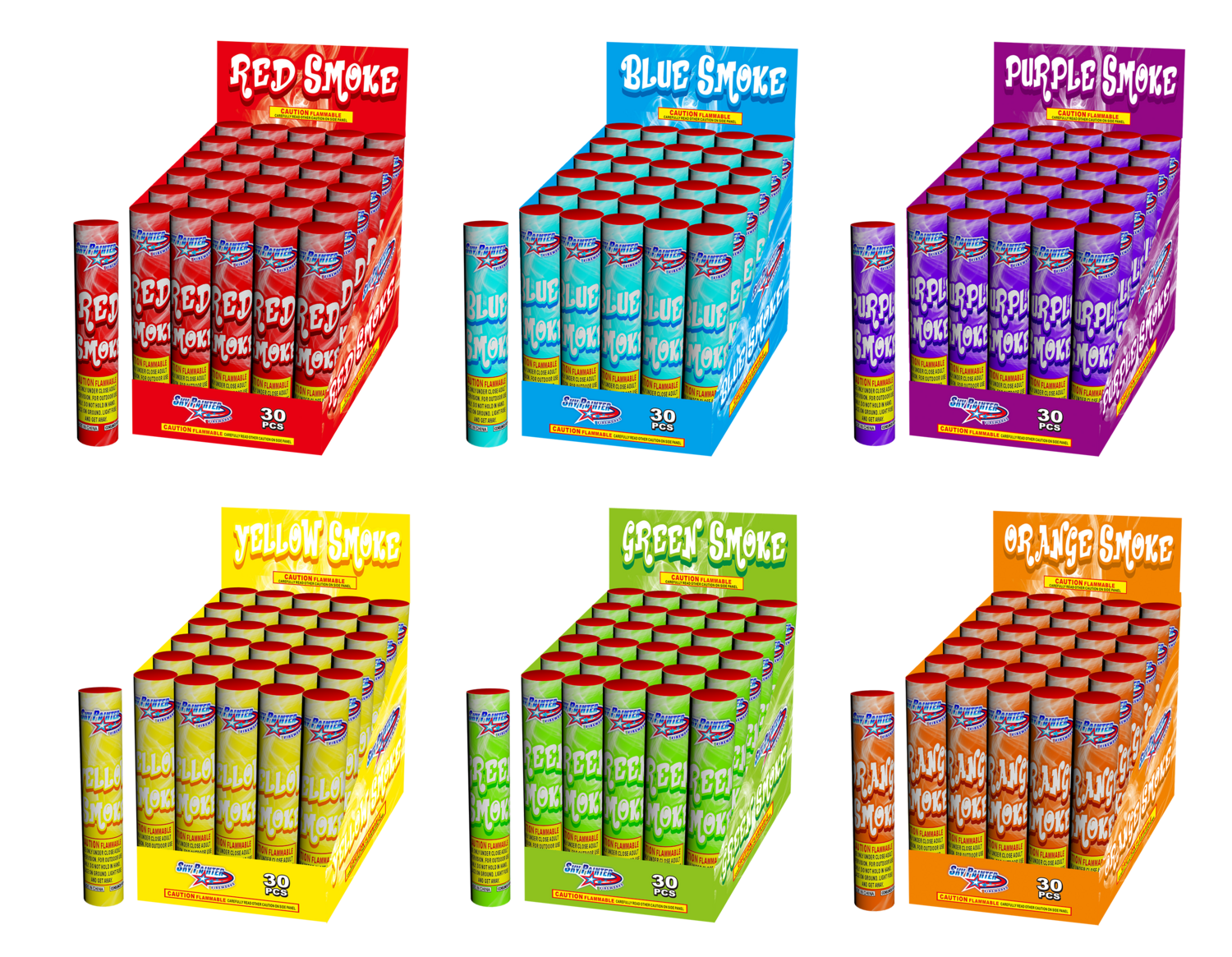 ASSORTED COLOR SMOKE TUBE
