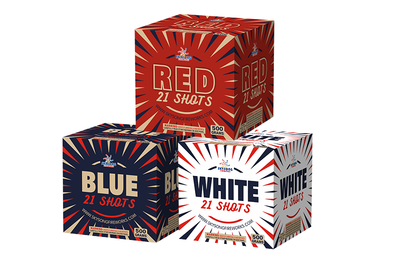 RED/WHITE/BLUE 21 SHOTS