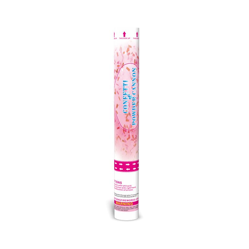 60CM CONFETTI + POWDER CANNON PINK