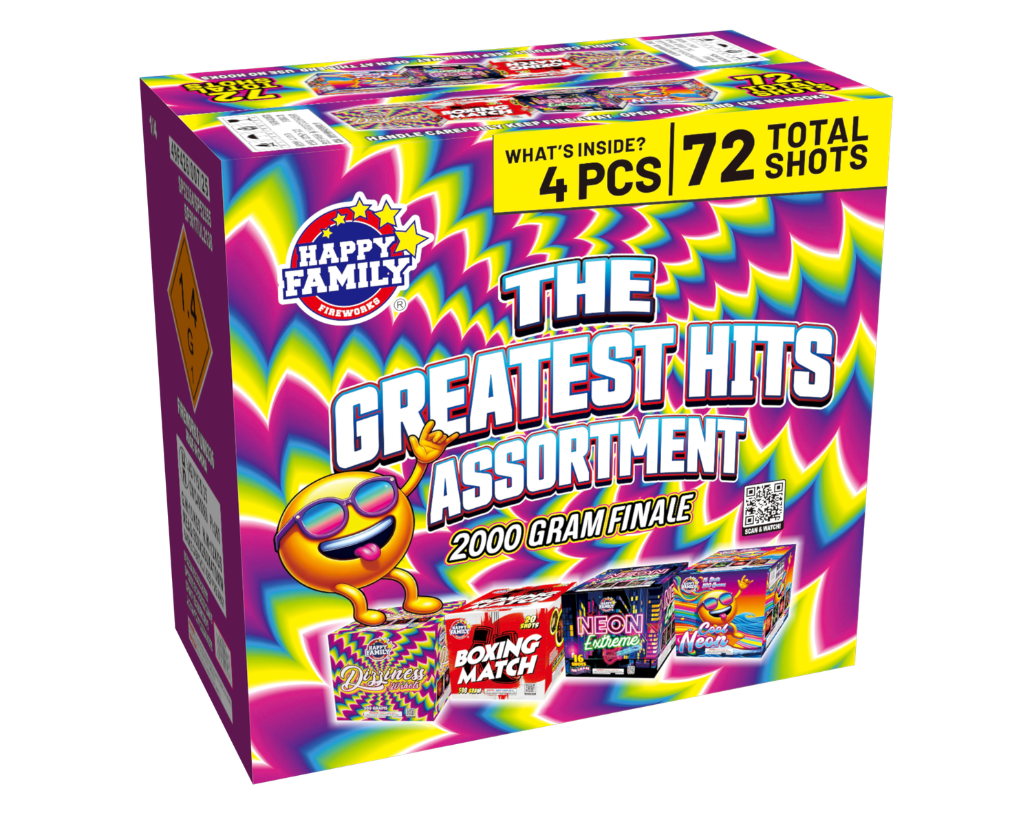 THE GREATEST HITS ASSORTMENT 72 SHOTS