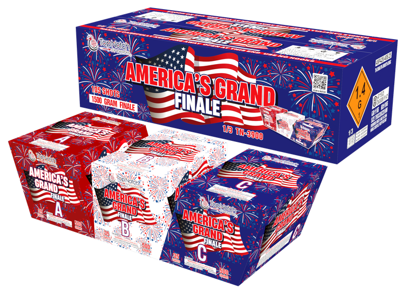 AMERICA'S GRAND FINALE 35 SHOTS TOTAL 105 SHOTS