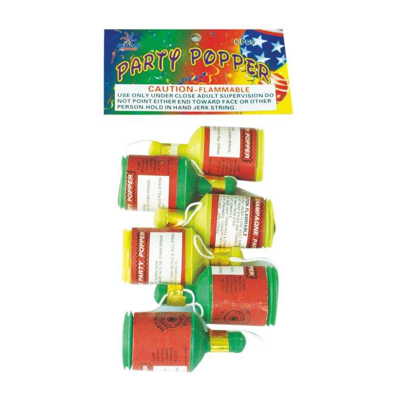 PARTY POPPER 6PK BAG