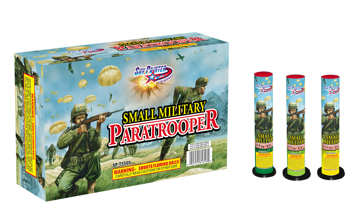 SMALL MILITARY PARATROOPER