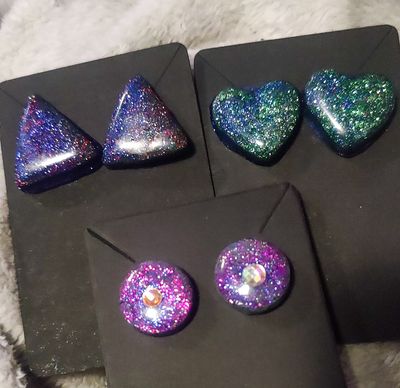 Starlight Polymer Clay Earrings - M.V.G Skart