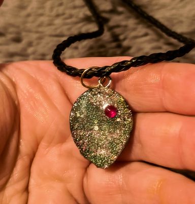 Green Drop Necklace - M.V.G Skart