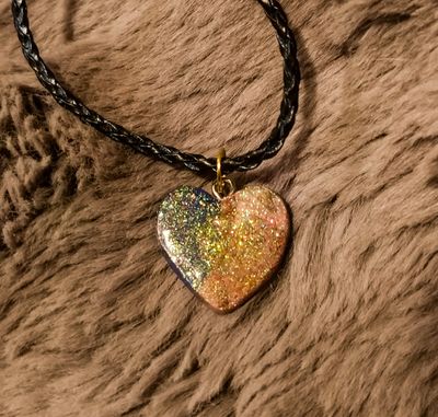 Blue &amp; Pink Heart Necklace - M.V.G Skart