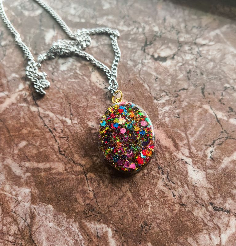 Sparkly Colour Necklace - M.V.G Skart