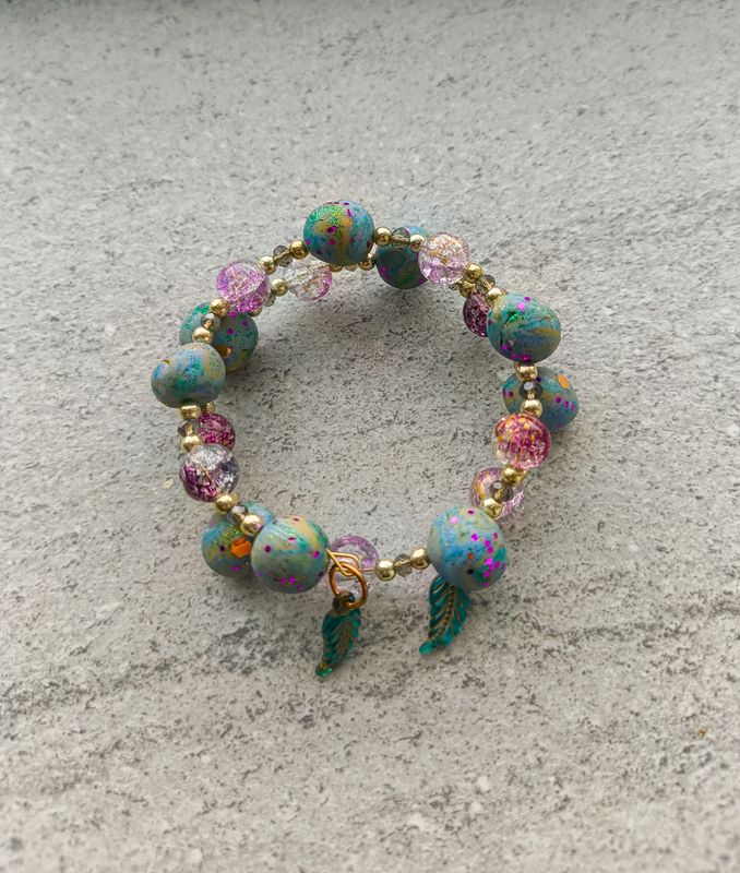 July Polymer Clay Bracelet - M.V.G Skart