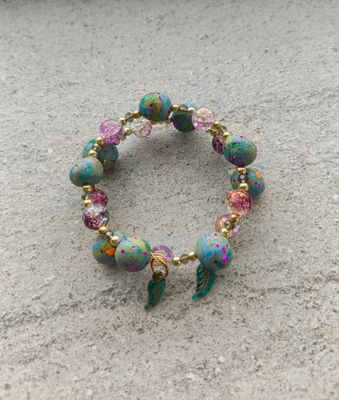 July Polymer Clay Bracelet - M.V.G Skart