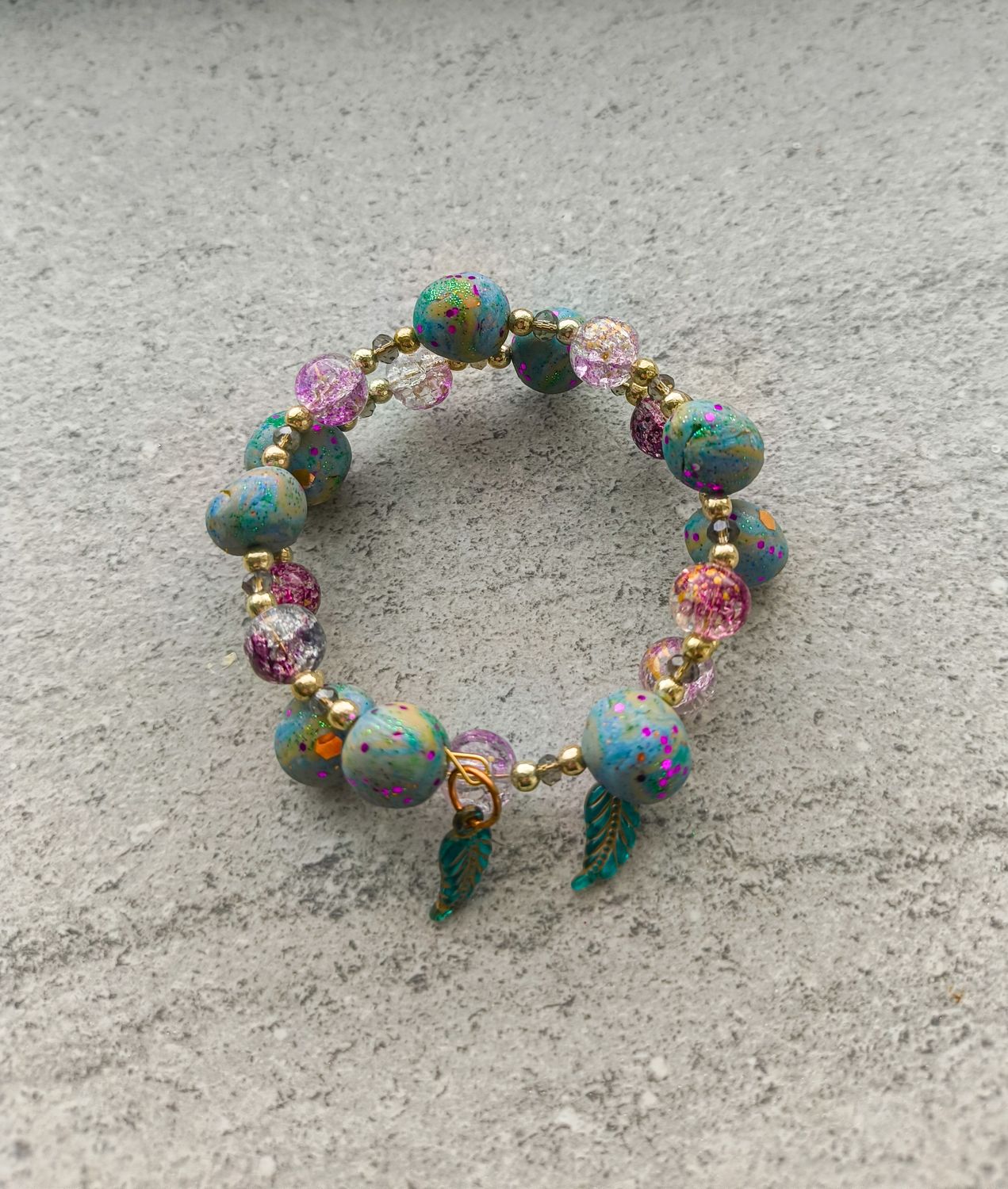 July Polymer Clay Bracelet - M.V.G Skart