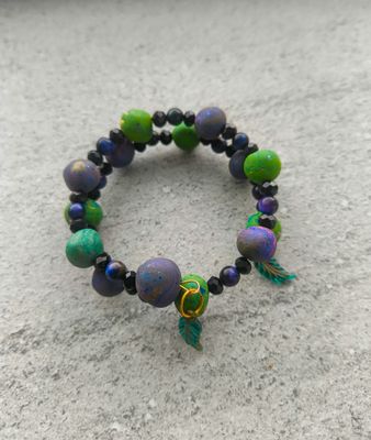 Purple &amp; Green Bracelet - M.V.G Skart