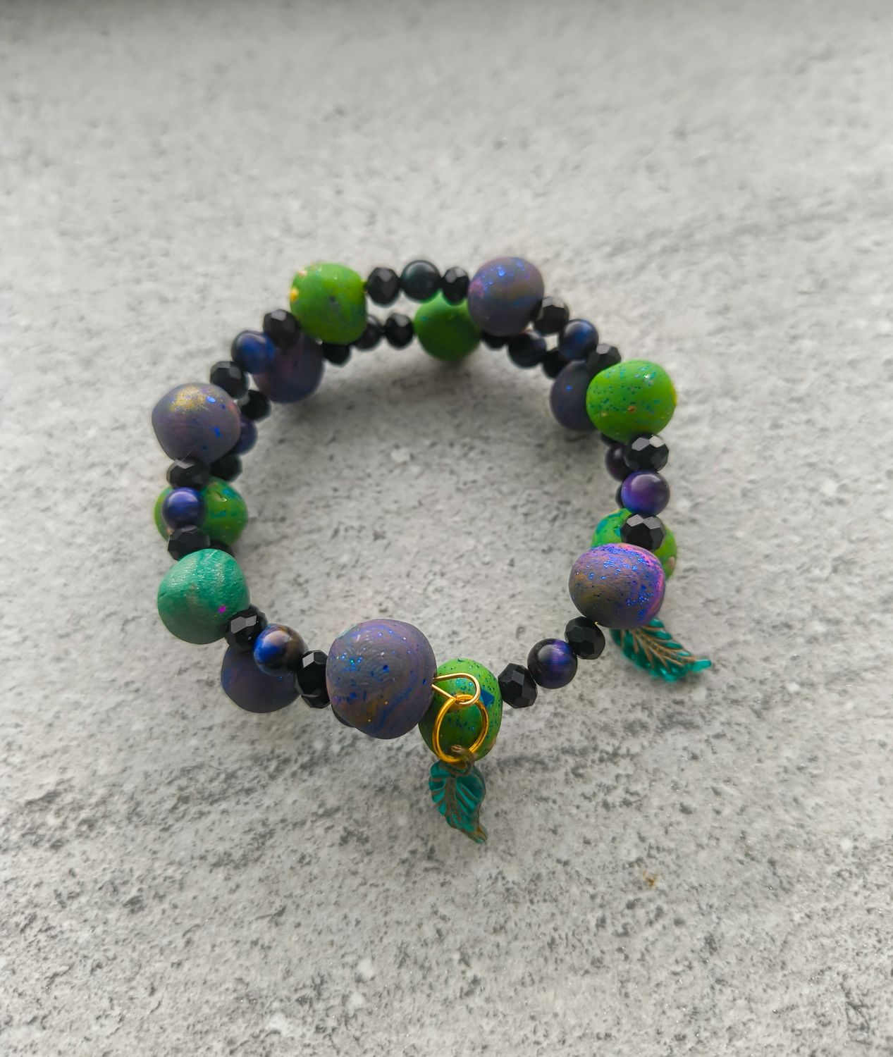 Purple &amp; Green Bracelet - M.V.G Skart