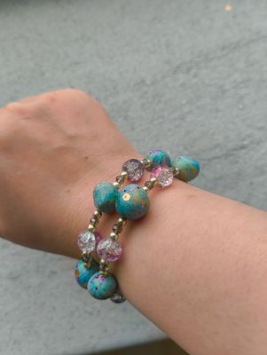 July Polymer Clay Bracelet - M.V.G Skart