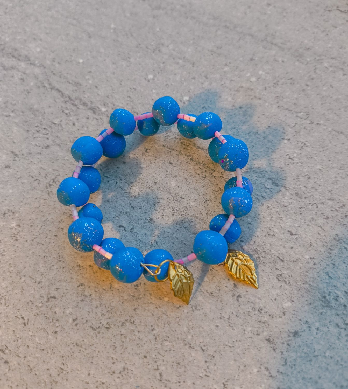 Blue Polymer Clay Bracelet - M.V.G Skart