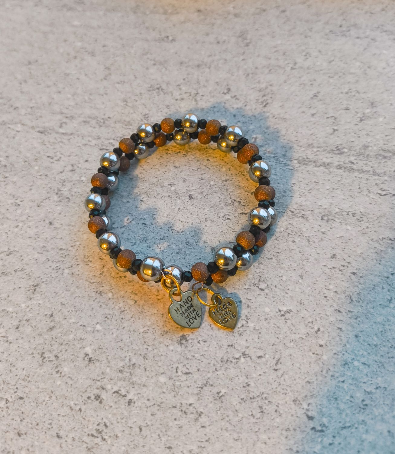 Silver Brown Bracelet - M.V.G Skart