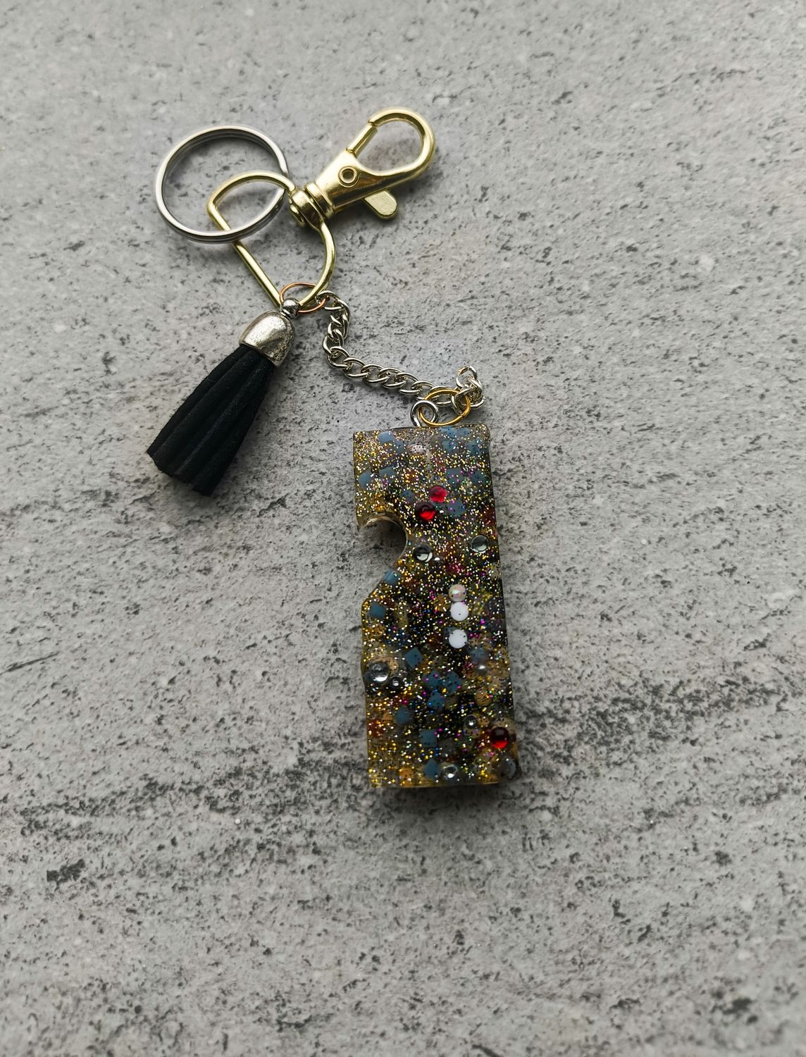 Diamond Resin Stone Keychain - M.V.G Skart