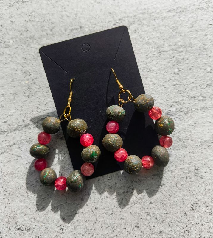Berry Hoop Earrings - M.V.G Skart