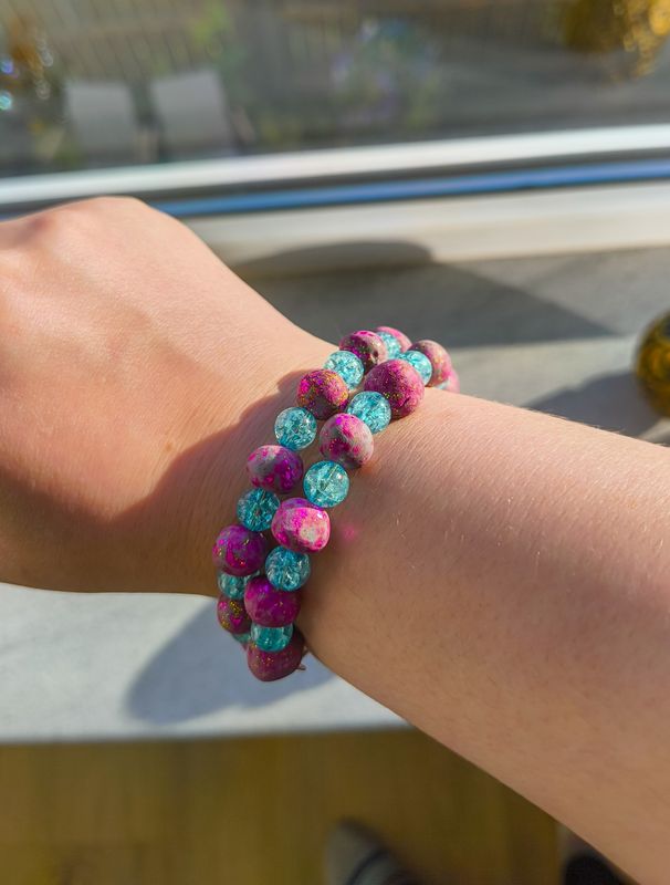 Pink &amp; Blue Bracelet - M.V.G Skart