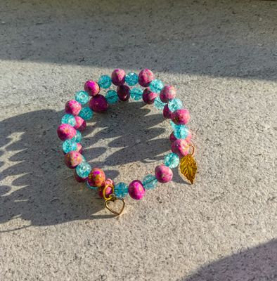 Pink &amp; Blue Bracelet - M.V.G Skart