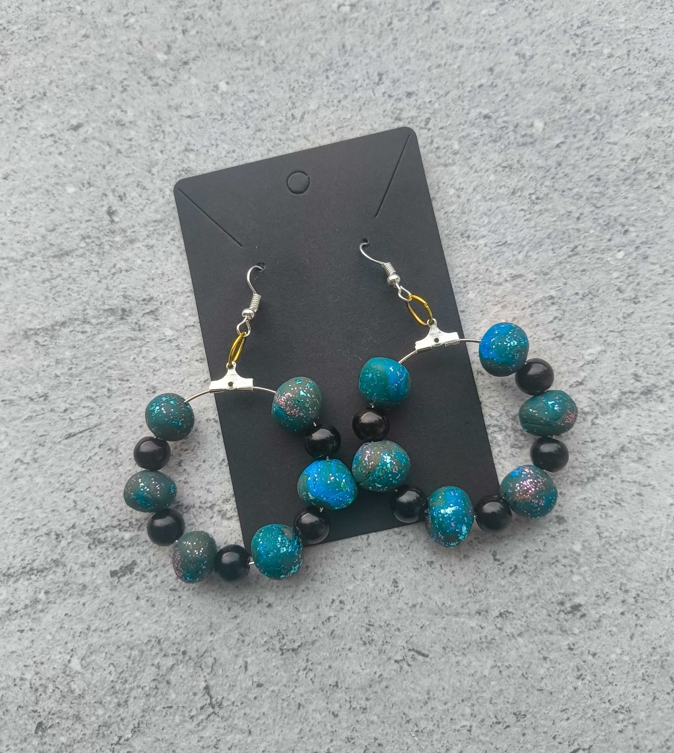 Midnight Hoop Earrings - M.V.G Skart
