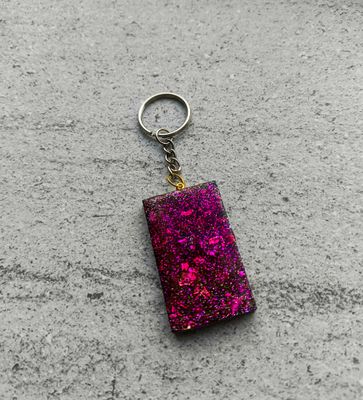 Pink Resin Keychain - M.V.G Skart