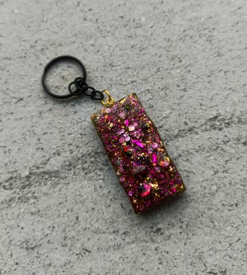Golden &amp; Pink Keychain - M.V.G Skart