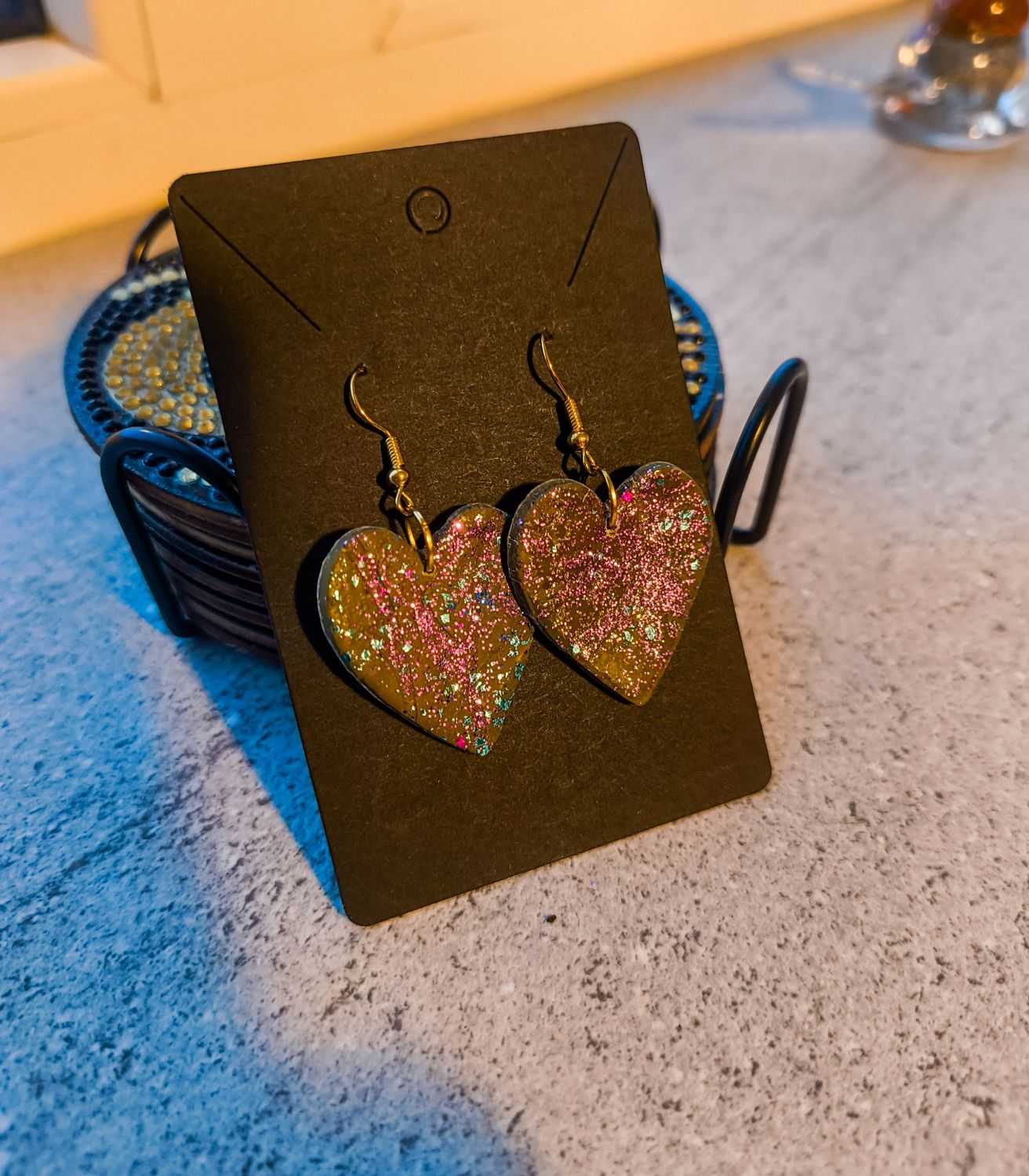 Midnight Heart Earrings - M.V.G Skart