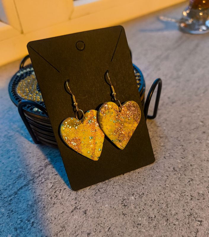 Pumpkin Heart Earrings - M.V.G Skart