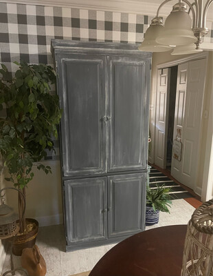Whitewashed Armoire