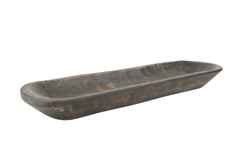 Medium Baguette Bowl-6x30 inches-Candle Ready- 8 Colors, Colors: Black