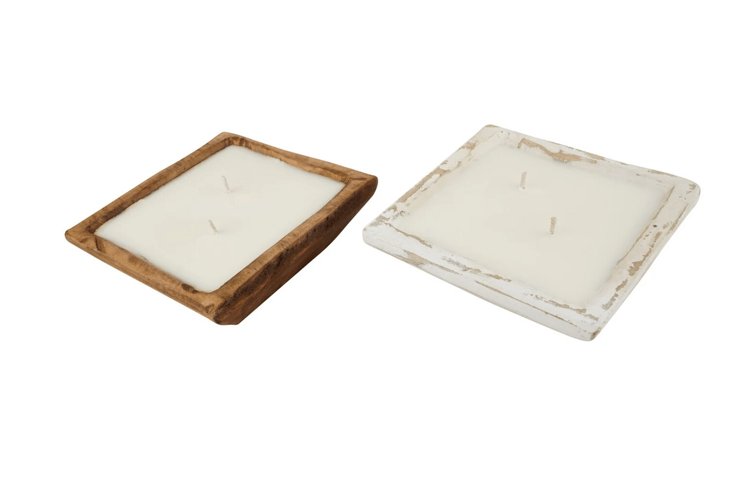 Farmhouse Square Dough Bowl-Candle Ready-6-7 inches-Mixed Pack