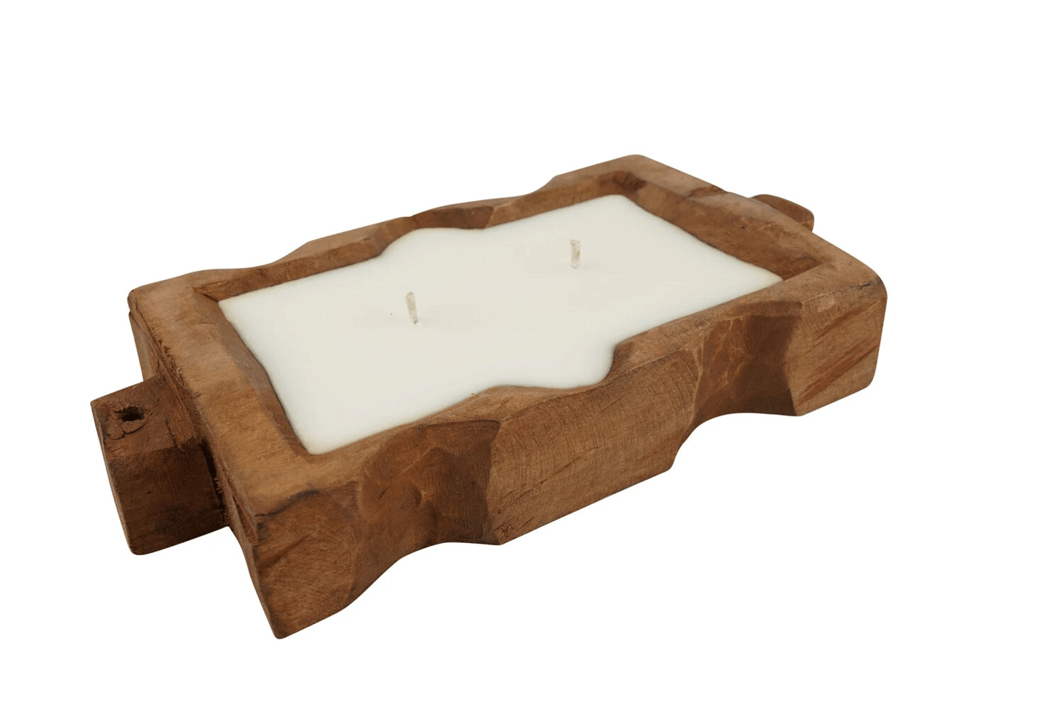 Trunkie (tm) with Handles-Candle Ready Dough Bowl-Waxed
