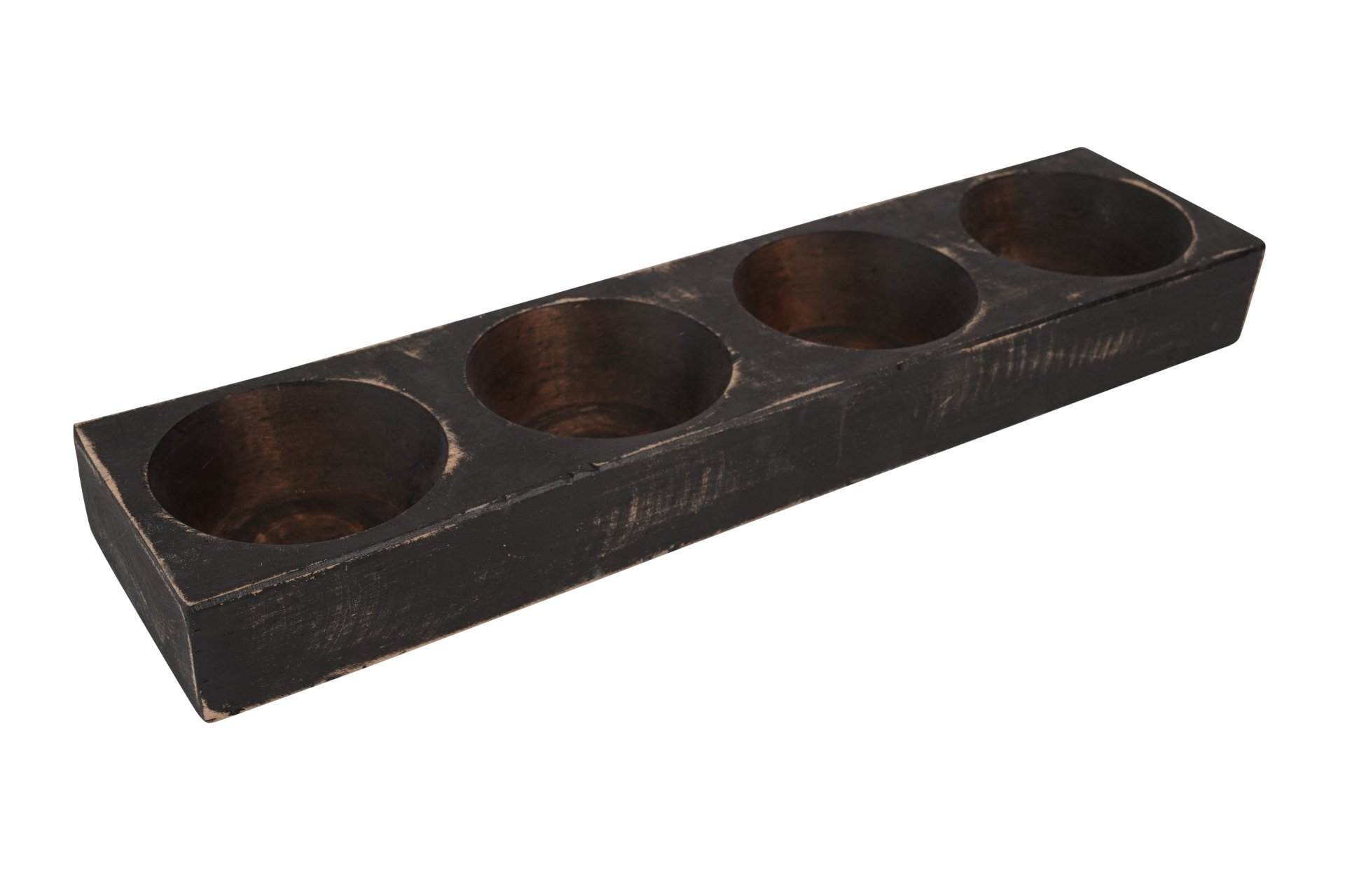 Four Hole Cheese mold-Wood-Handmade-22 x 5 x 2 inches-Candle Ready-4 Hole Cheese Mold-10 PCS