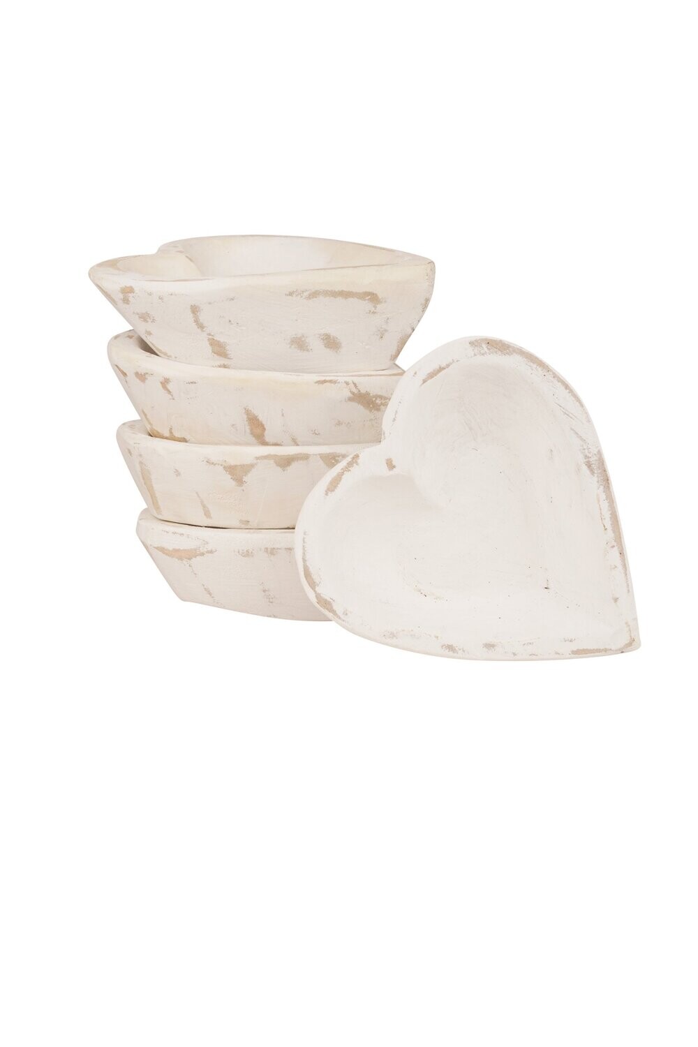 Heart-Mini Carved Heart -6x7 inches-Mini Carved Heart-White