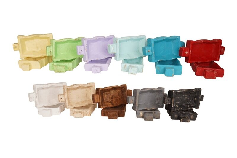 Trunkie (tm) with Handles Candle Pour Wood Bowl - 12 Color Choices